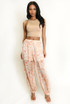 Floral Pleated Balloon Trousers