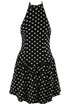 Polka Dot Halter Neck Mini Dress