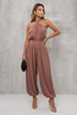 Halter Neck Balloon Leg Jumpsuit