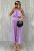 Halter Neck Balloon Leg Jumpsuit