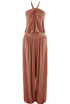Halter Neck Balloon Leg Jumpsuit