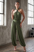 Halter Neck Balloon Leg Jumpsuit
