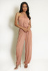 Halter Neck Balloon Leg Jumpsuit