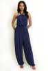 Halter Neck Balloon Leg Jumpsuit