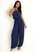 Halter Neck Balloon Leg Jumpsuit