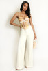 Marble Mesh Key Hole Corset Top