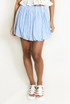 Striped Bubble Hem Mini Skirt
