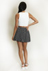 Polka Dot Bubble Hem Mini Skirt