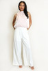 Tie Neck Bubble Hem Top