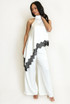 Satin Halter Neck Lace Hem Top