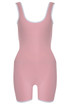 Piped Edge Cut Out Push Up Unitard