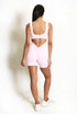 Piped Edge Cut Out Push Up Unitard