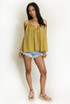Crinkle Pleat Wired Neck Cami Top