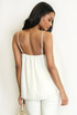 Crinkle Pleat Wired Neck Cami Top