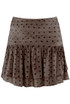 Polka Dots Ruffles Mini Skirt