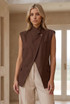 Asymmetric Wrap Waistcoat