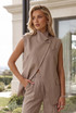 Asymmetric Wrap Waistcoat
