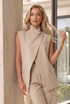 Asymmetric Wrap Waistcoat