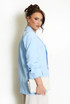 Ruched Sleeves Open Blazer