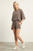 Striped T-Shirt and Shorts Set