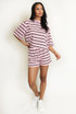 Striped T-Shirt and Shorts Set