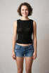 Floral Textured Sleeveless Top