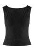 Floral Textured Sleeveless Top