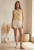 Floral Textured Shorts