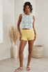 Floral Textured Shorts
