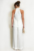 Buckle Halter Top And Trouser Set