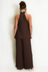 Buckle Halter Top And Trouser Set
