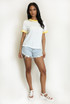 Embroidered Lemon Trim T-Shirt