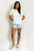 Embroidered Lemon Trim T-Shirt