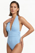 Halterneck Plunging Bodysuit