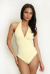 Halterneck Plunging Bodysuit
