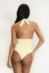 Halterneck Plunging Bodysuit