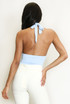 Halterneck Plunging Bodysuit