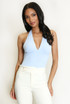 Halterneck Plunging Bodysuit