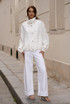 Tailored Bomber Jacket With Ruched Hem