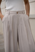 Tailored Raw Hem Wide Leg Trousers