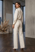 Beige Mid Rise Dad Fit Jeans