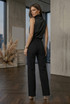 Black Long Length Straight Leg Jeans