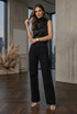 Black Long Length Straight Leg Jeans
