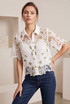 Short Sleeve Crochet Blouse