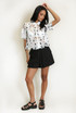 Short Sleeve Crochet Blouse