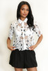 Short Sleeve Crochet Blouse