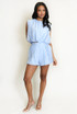Balloon Hem Crop Top And Shorts Set