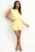 Balloon Hem Crop Top And Shorts Set