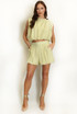 Balloon Hem Crop Top And Shorts Set