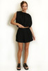 Balloon Hem Crop Top And Shorts Set